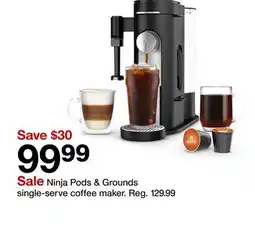 Target Ninja Pods & Grounds single-serve coffee maker offer