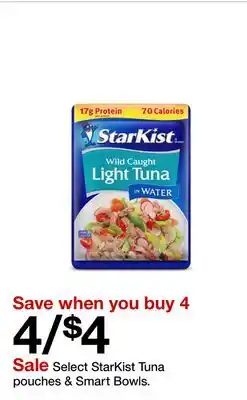 Target Select StarKist Tuna pouches & Smart Bowls offer