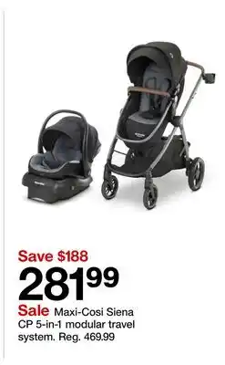 Target Maxi-Cosi Siena CP 5-in-1 modular travel system offer