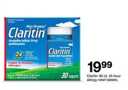 Target Claritin 30-ct. 24-hour allergy relief tablets offer