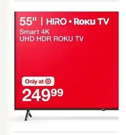 Target 55 Smart 4K UHD HDR ROKU TV offer