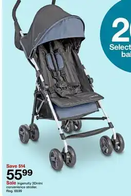 Target Ingenuity 3Dmini convenience stroller offer