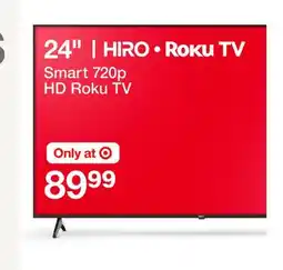 Target 24 | HIRO Roku TV Smart 720p HD Roku TV offer