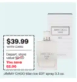 CVS JIMMY CHOO Man Ice EDT spray 3.3 oz offer