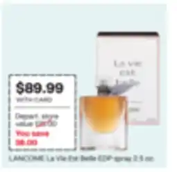 CVS LANCOME La Vie Est Belle EDP spray offer