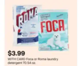 CVS Foca or Roma laundry detergent offer