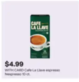 CVS Cafe La Llave espresso Nespresso offer