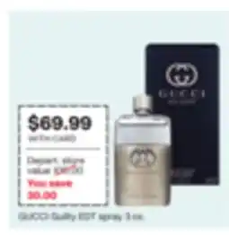 CVS GUCCI Guilty EDT spray offer