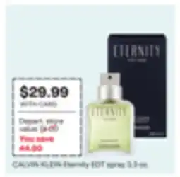CVS CALVIN KLEIN Eternity EDT spray offer