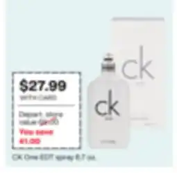 CVS CK One EDT spray offer