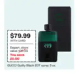 CVS GUCCI Guilty Black EDT spray 3 oz offer