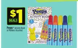 Dollar General Peeps Activity Book or Markers offer