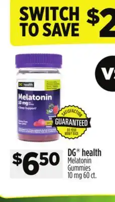 Dollar General DG health Melatonin Gummies offer