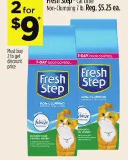 Dollar General Fresh Step Cat Litter Non-Clumping offer