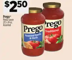 Dollar General Prego Pasta Sauce offer