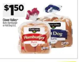 Dollar General Clover Valley Buns Hamburger or Hot Dog offer