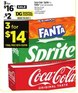 Dollar General Coca-Cola , Sprite or Fanta offer