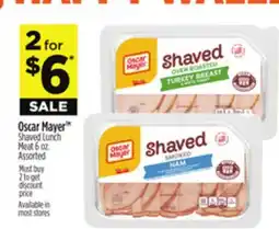 Dollar General Oscar Mayer TM Shaved Lunch Meat offer