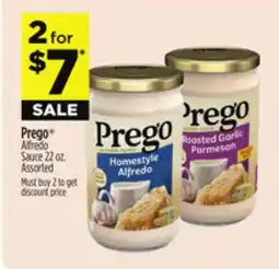 Dollar General Prego Alfredo Sauce offer