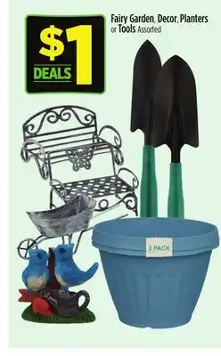 Dollar General Fairy Garden, Decor, Planters or Tools offer