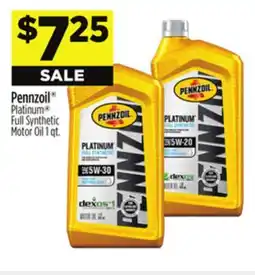 Dollar General Pennzoil Platinum Full Synthetic Motor Oil offer