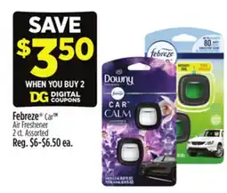 Dollar General Febreze Car Air Freshener offer
