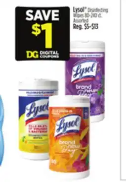 Dollar General Lysol Disinfecting Wipes offer