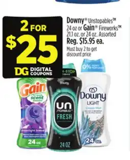Dollar General Downy Unstopables TM 24 oz or Gain Fireworks TM 21.1 oz. or 24 oz offer