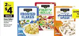Dollar General Clover Valley Cereal offer