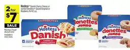 Dollar General Hostess Danish Cherry Cheese or Jumbo Donettes Glazed Original or Blueberry offer