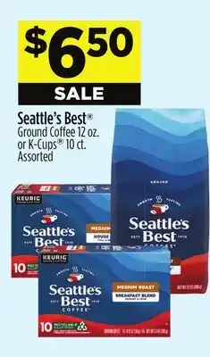 Dollar General Seattle's Best Ground Coffee 12 oz. or K-Cups 10 ct offer