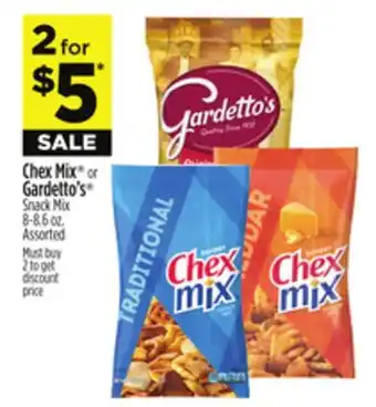 Dollar General Chex Mix or Gardetto's Snack Mix offer