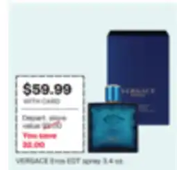 CVS VERSACE Eros EDT spray 3.4 oz offer