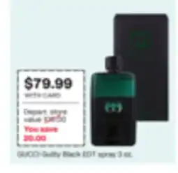 CVS GUCCI Guilty Black EDT spray offer