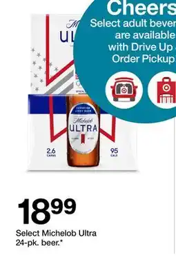 Target Select Michelob Ultra 24 - pk. beer offer