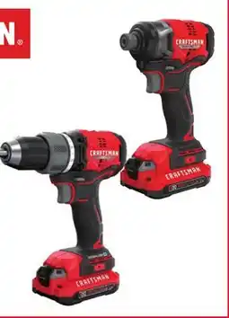 Ace Hardware CRAFTSMAN V20 Brushless Drill/Driver Kit or Brushless Impact Driver Kit offer