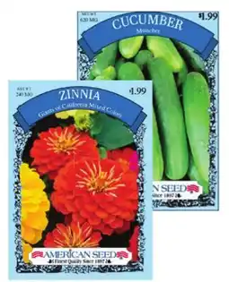 Ace Hardware American Seed Vegetable & Flower Seeds offer