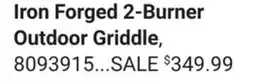 Ace Hardware Blackstone Iron Forged 2 Burner Liquid Propane Outdoor Griddle offer