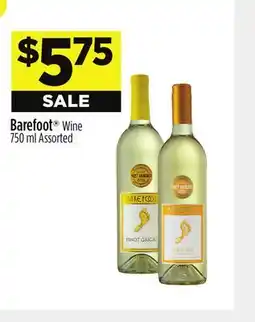 Dollar General Barefoot Wine offer