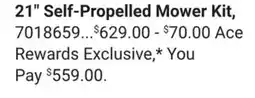 Ace Hardware 21 Self-Propelled Mower Kit offer