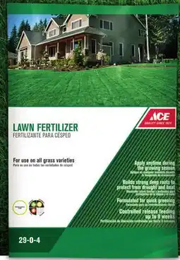 Ace Hardware Ace Lawn Fertilizer offer
