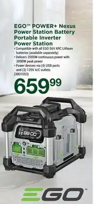 Ace Hardware EGO POWER+ Nexus Power Station Battery Portable Inverter Power Station offer