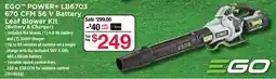 Ace Hardware EGO POWER+ LB6703 670 CFM 56 V Battery Leaf Blower Kit (Battery & Charger) offer
