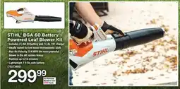 Ace Hardware STIHL BGA 60 Battery Powered Leaf Blower Kit offer