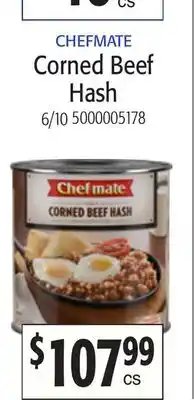 Restaurant Depot CHEFMATE Corned Beef Hash offer