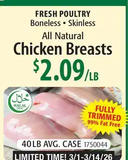 Restaurant Depot FRESH POULTRY All Natural Chicken Breasts offer