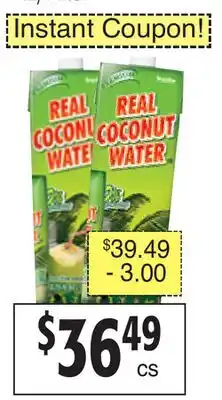 Restaurant Depot REAL COCONUT WATER offer