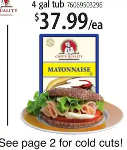 Restaurant Depot MAYONNAISE offer