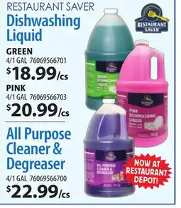 Restaurant Depot RESTAURANT SAVER Dishwashing Liquid, All Purpose Cleaner & Degreaser offer
