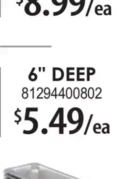 Restaurant Depot 6 DEEP offer